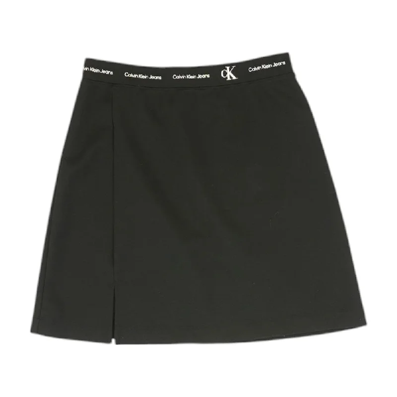 women's velvet skirtsBlack Solid Midi Skirt