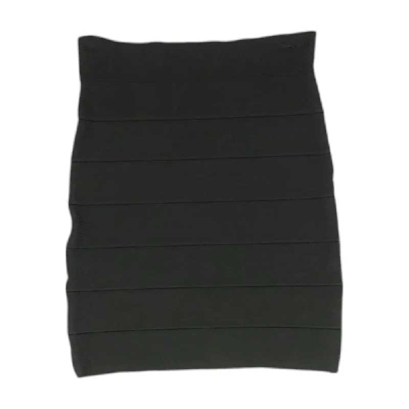 women's knitted mini skirts for casual wearBlack Solid Midi Skirt