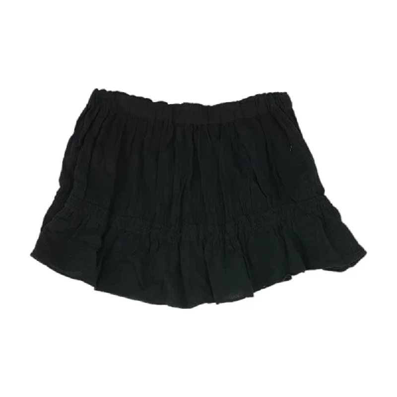 women's warm party skirtsBlack Solid Mini Skirt