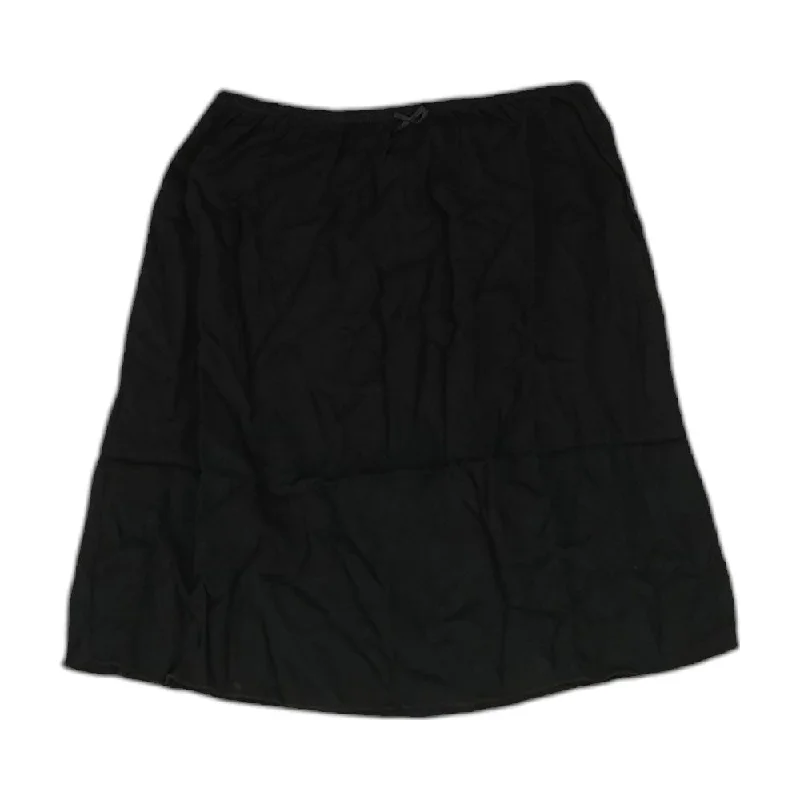 women's cocktail skirtsBlack Solid Mini Skirt