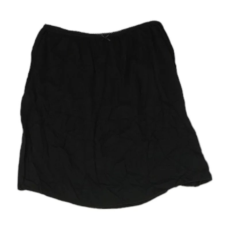 women's wrap skirtsBlack Solid Mini Skirt