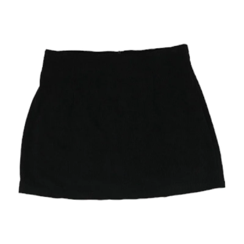 women's handmade casual skirtsBlack Solid Mini Skirt