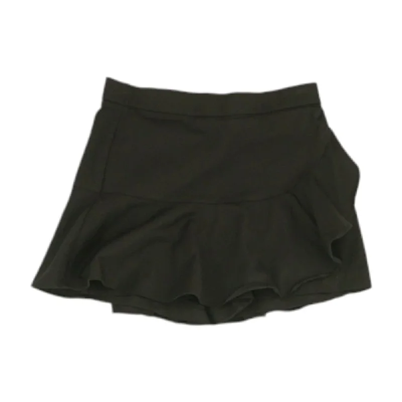 women's solid-color skirtsBlack Solid Skort Skirt