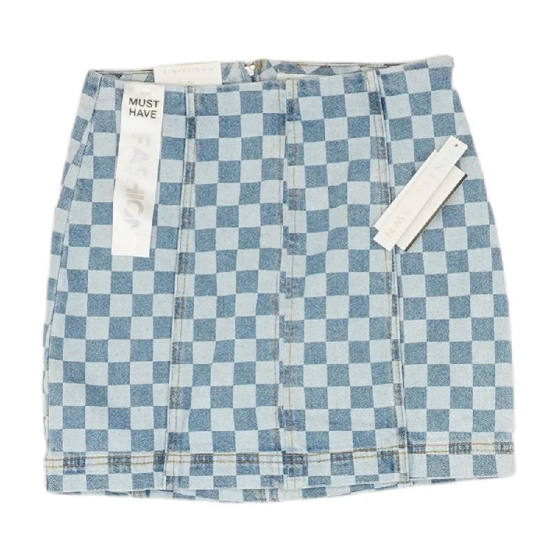 women's tulip skirtsBlue Check Mini Skirt