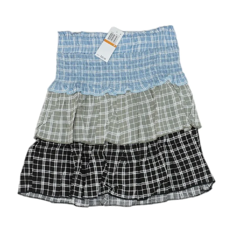 women's lace-up skirtsBlue Misc Mini Skirt