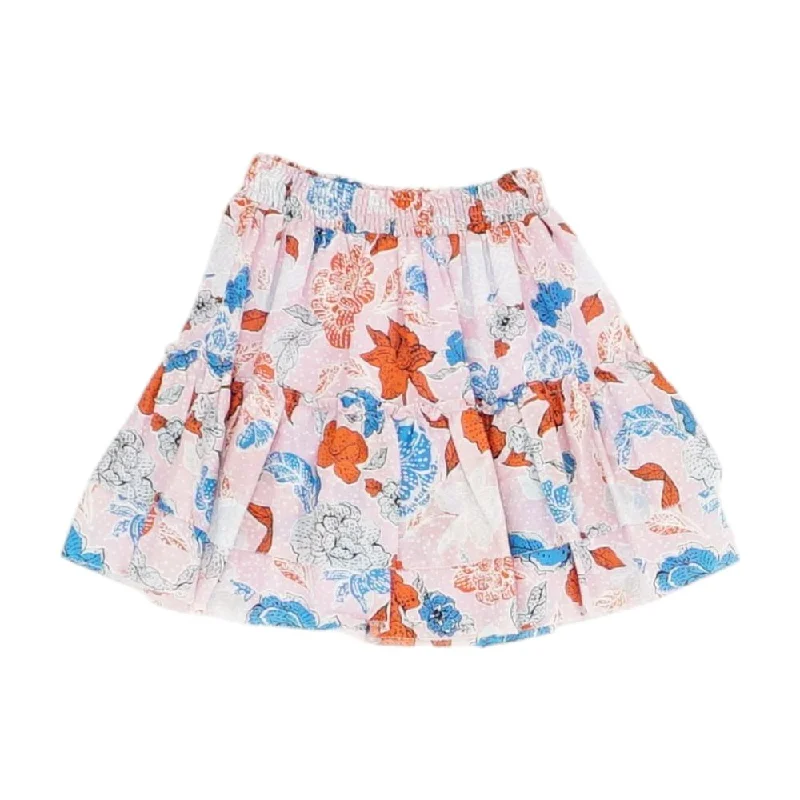 women's mini skirtsPink Floral Mini Skirt