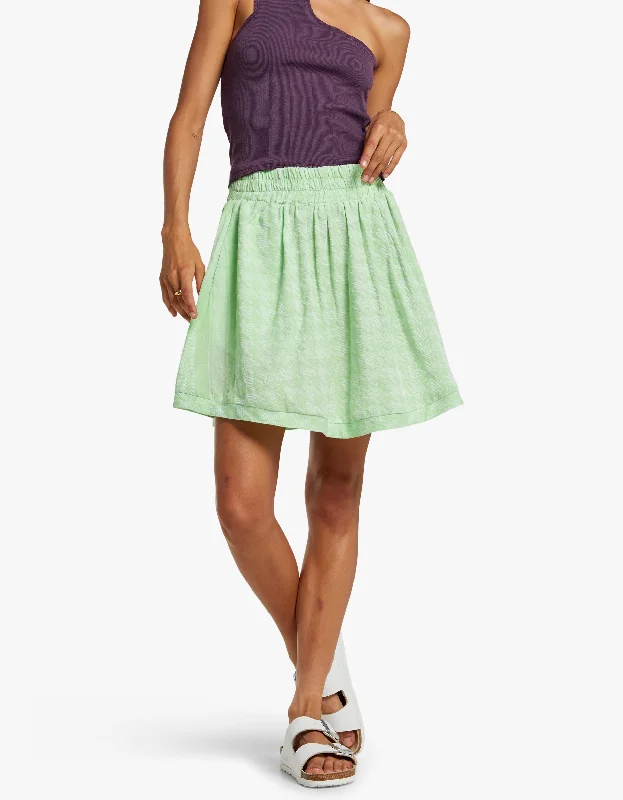 women's chiffon maxi skirtsLight Mini Skirt - 496 Opaline Green