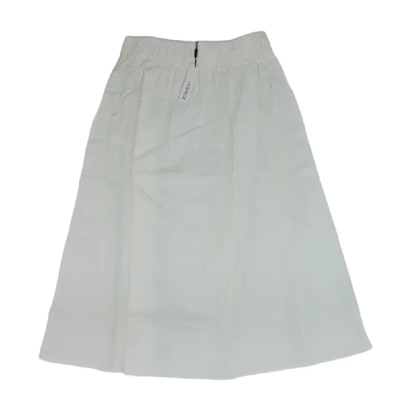 women's maxi skirtsWhite Solid Maxi Skirt