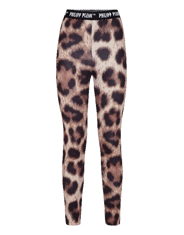 women's skiing pantsBiker Trousers Leopard