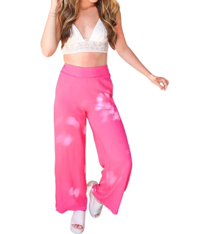 women's relaxed-fit pantsBlossoming Pants In Fuchsia