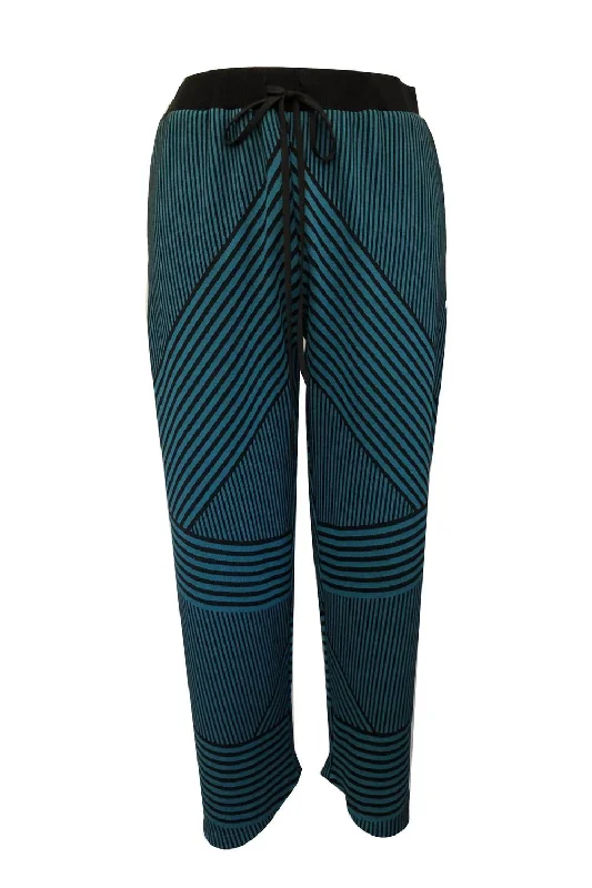 women's chic pantsBrit Wit Jogger Pant In Teal And Black