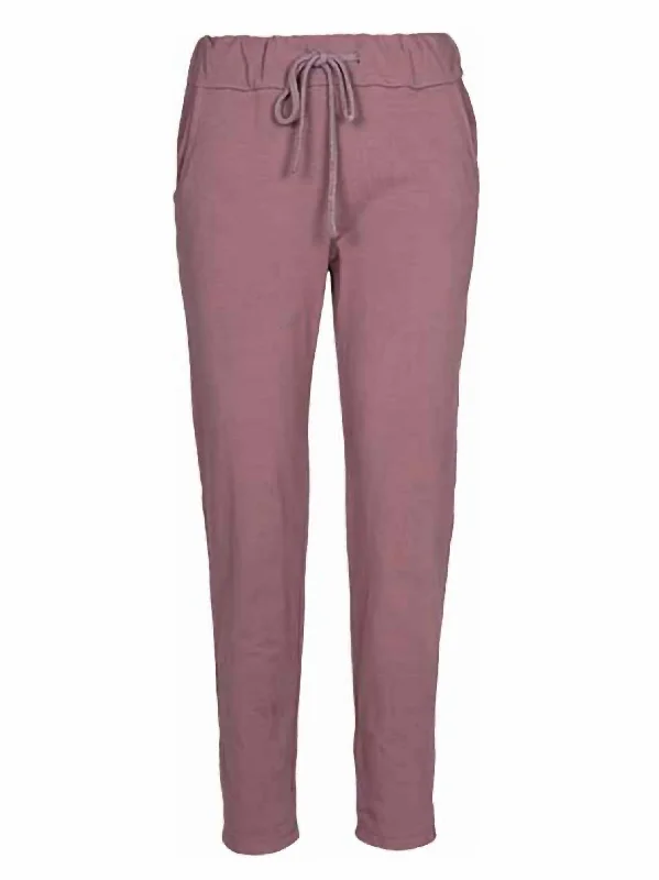 women's thermal pantsCotton Loungewear Pants In Antique Pink