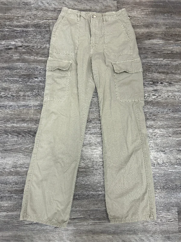 women's button-fly pantsGreen Pants Cargo & Utility Zara, Size 2