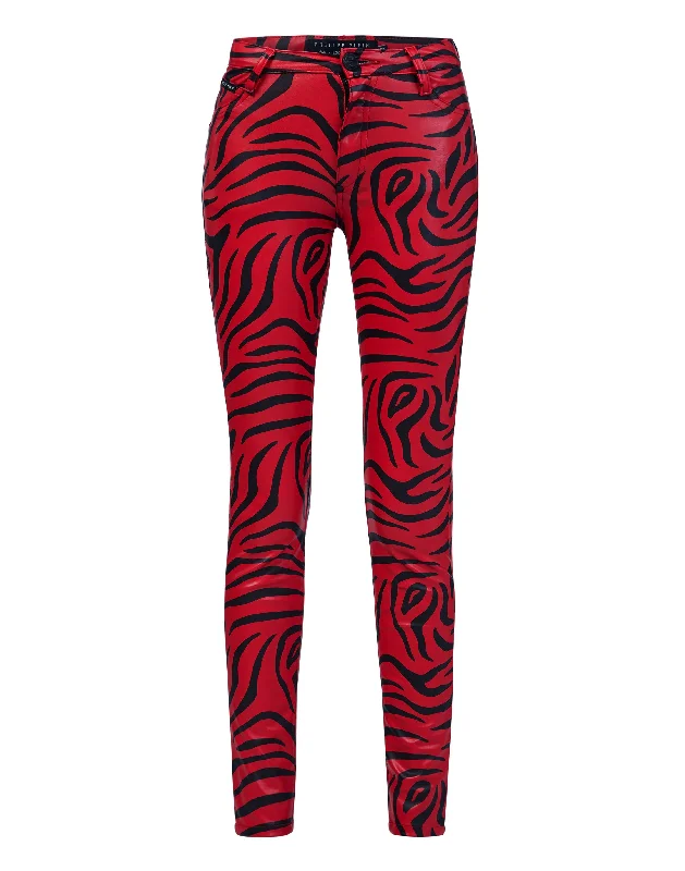 women's formal pantsHigh Waist Jegging Zebra