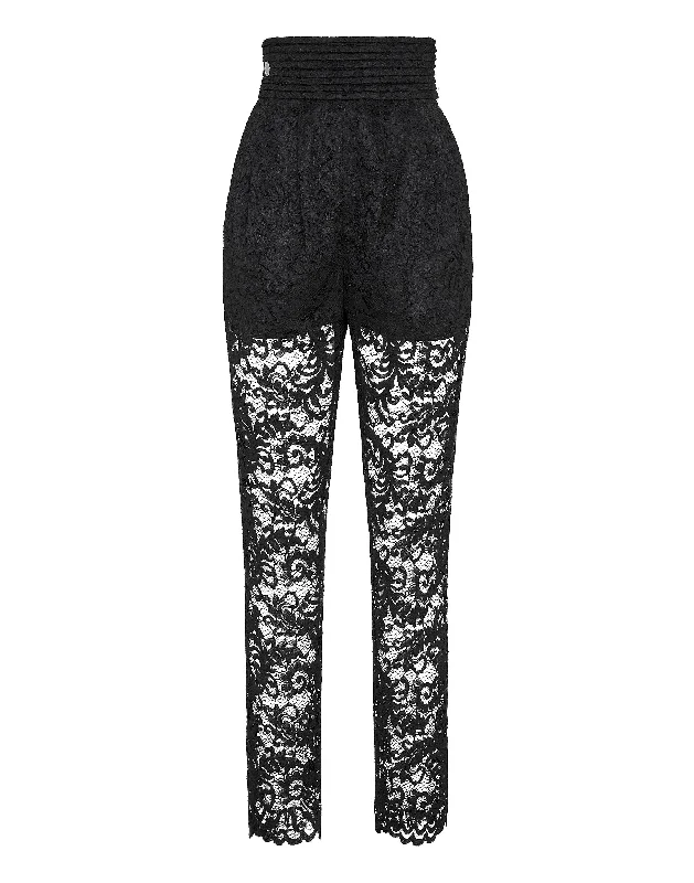 women's relaxed-fit pantsLong Trousers Lace