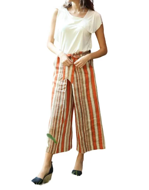 women's relaxed-fit pantsLucas Pants In Creamsicle Stripe Orange