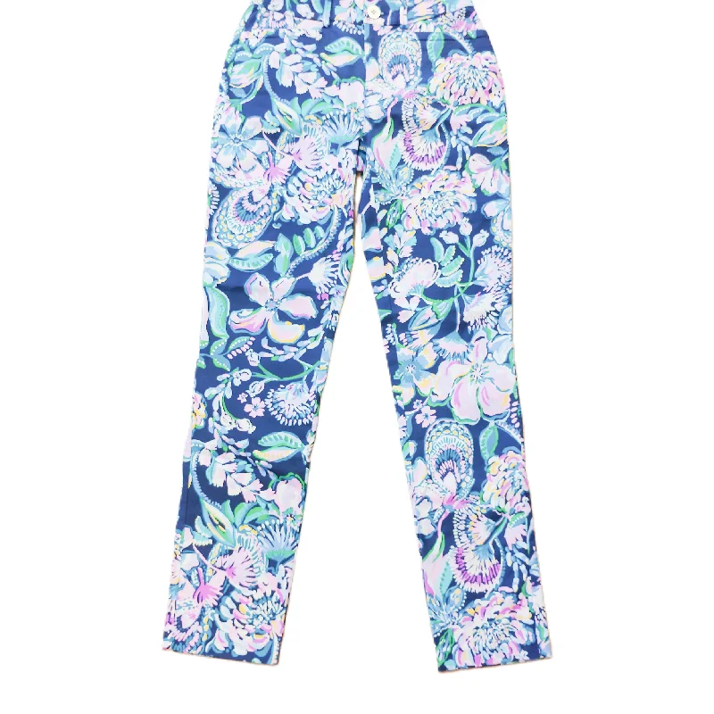 women's floral pantsMulti-colored Pants Designer By Lilly Pulitzer, Size: 0