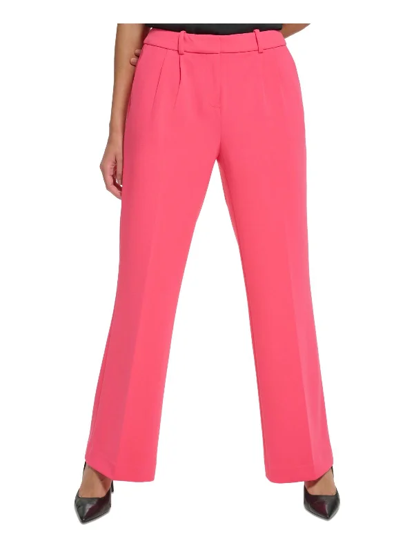 women's straight-leg pantsPetites Womens Crepe Dress Pants