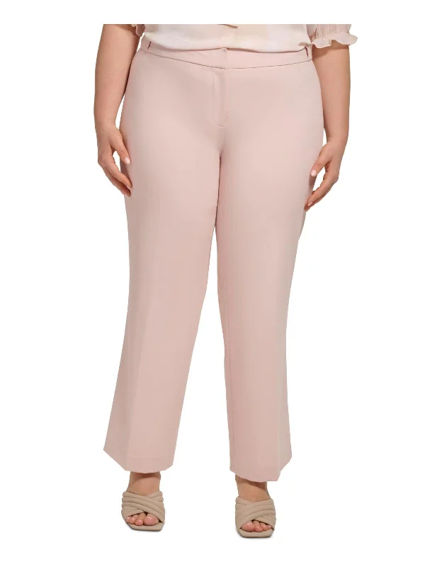 women's satin pantsPlus Womens Crepe Ankle Pants