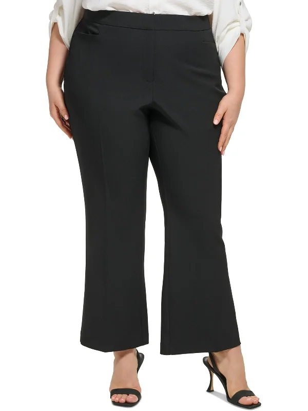 women's short pantsPlus Womens High Rise Business Wide Leg Pants