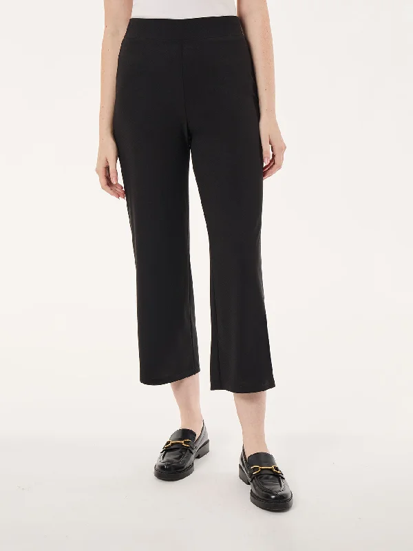 women's timeless pantsPull-On Cropped Wide Leg Pant, Moss Crepe