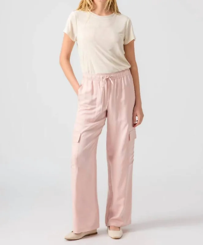 women's chiffon pantsSoft Track Pant In Rose Smoke