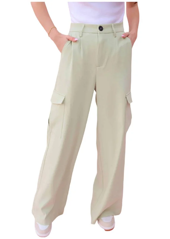 women's cargo pantsSpring Dreamin' Cargo Pants In Dusty Mint