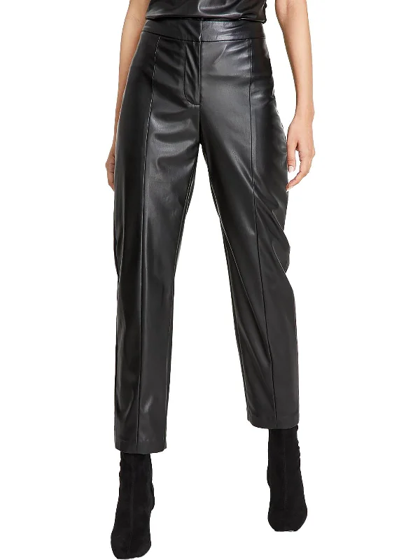 women's summer pantsWomens Faux Leather High Rise Skinny Pants