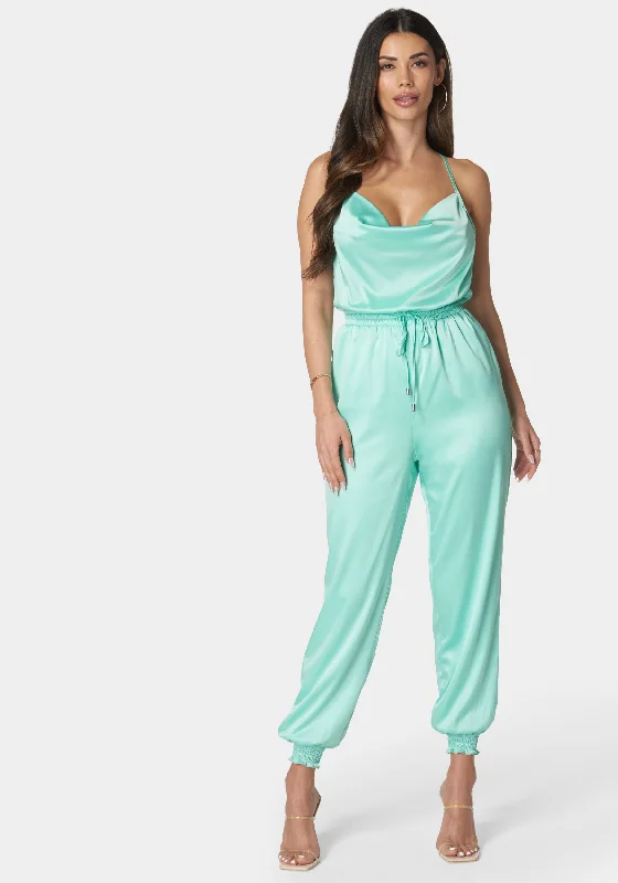 women's glam jumpsuitsCowl Neck Jumpsuit