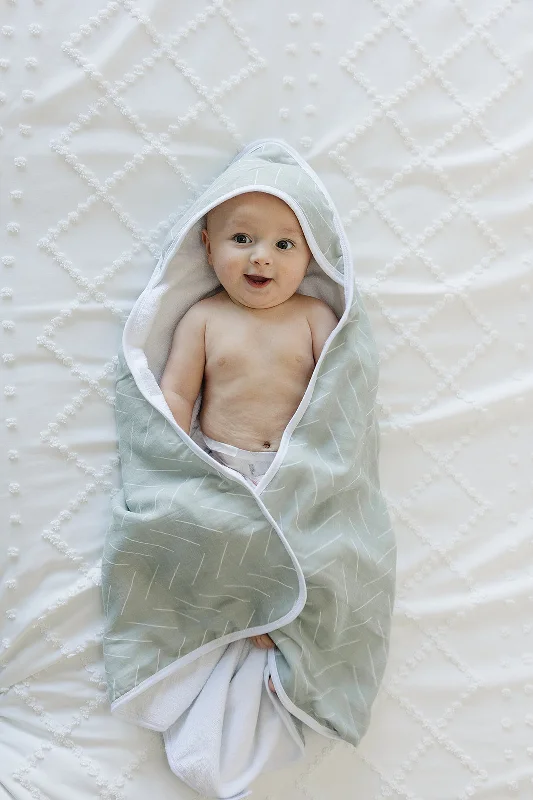 Custom DressDesert Sage Muslin Hooded Towel