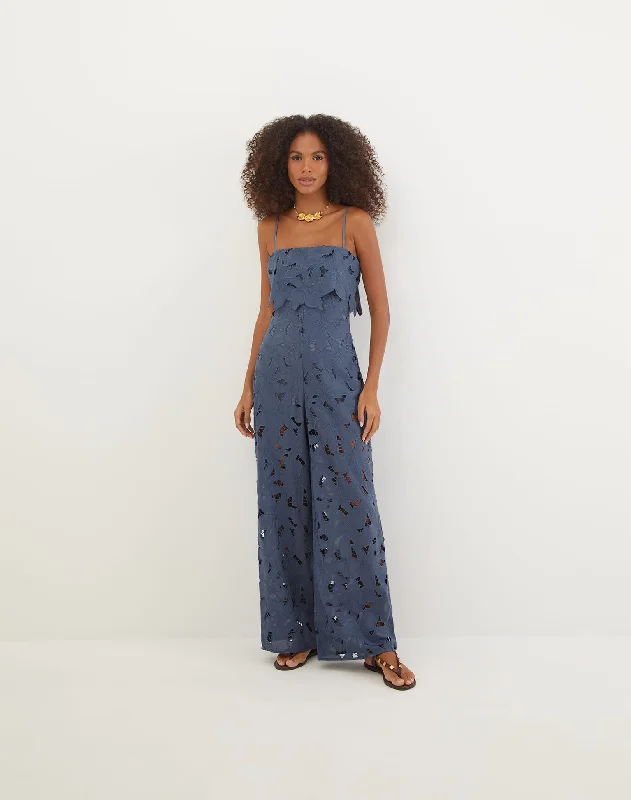 women's jumpsuits with spaghetti strapsEloah Jumpsuit - Bayside