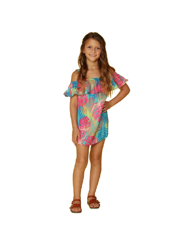 women's travel dressesGirl's "Peasant dress" cover up in various printed fabrics