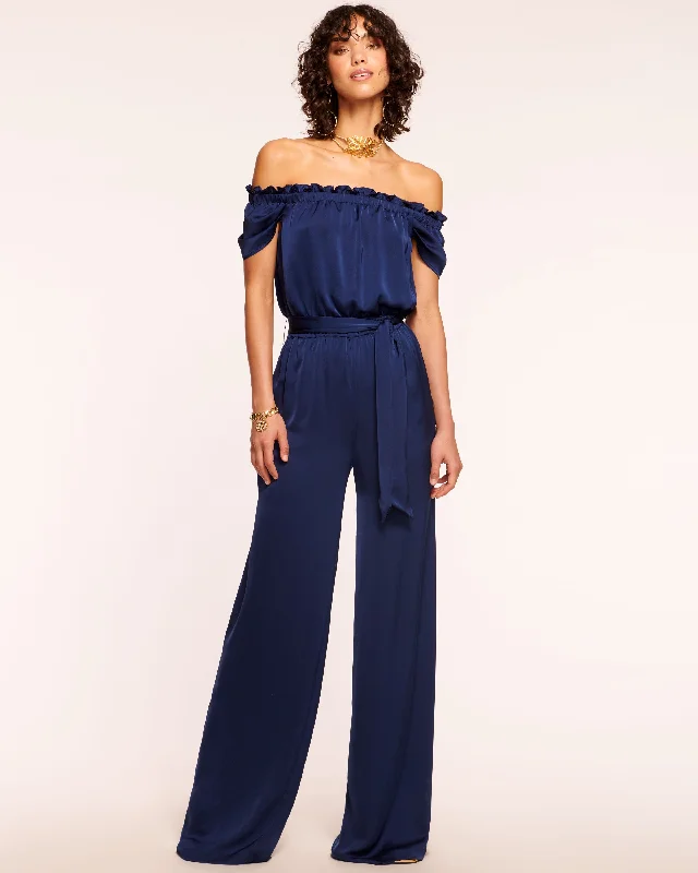 women's ankle-length jumpsuitsLee Off-The-Shoulder Jumpsuit