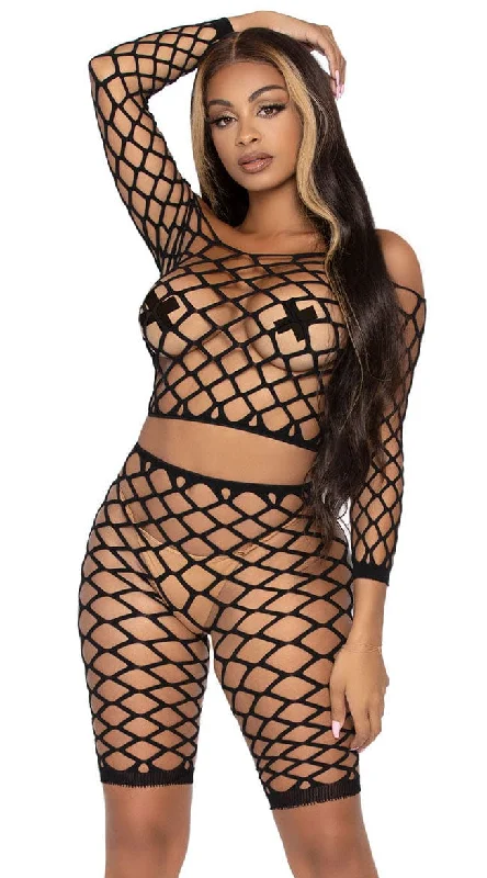 Bandeau Seamless BrasNet It Together Biker Short Set