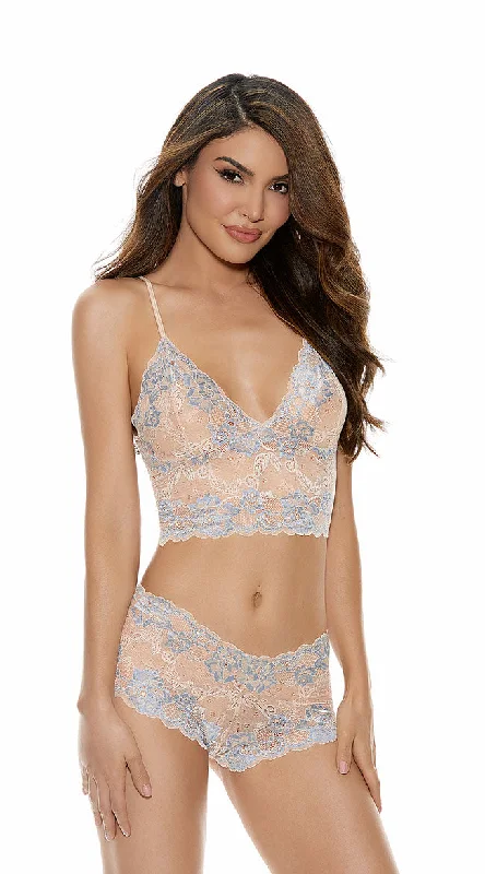 Nude BrasTwo Tone Lace Cami Set