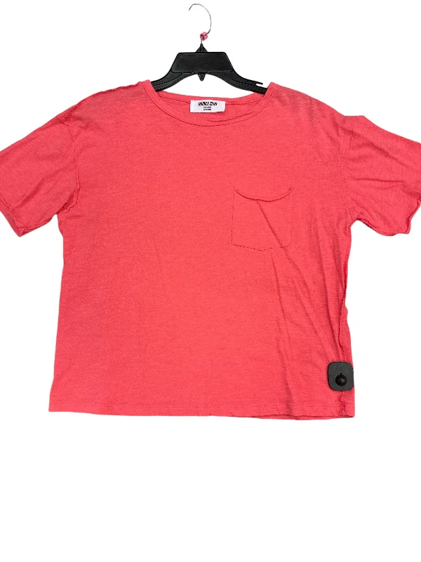 women's tops for those who want to stay updated with the latest fashion trendsTop Short Sleeve By Double Zero In Coral, Size: S