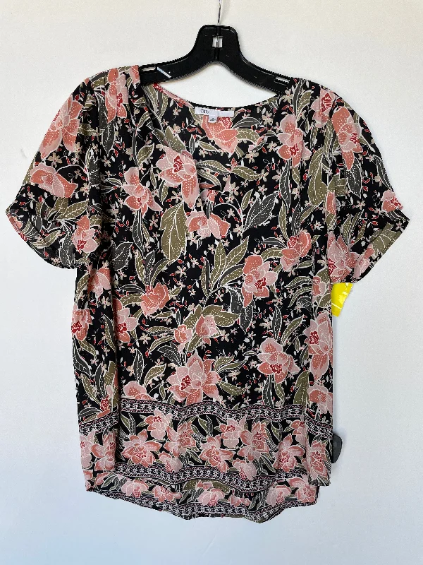 women's tops for those who value both quality and affordabilityTop Short Sleeve By Dr2 In Floral Print, Size: M