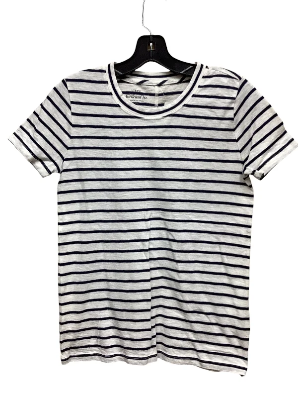 women's tops with bell sleevesTop Short Sleeve By J. Crew In Striped Pattern, Size: Xs