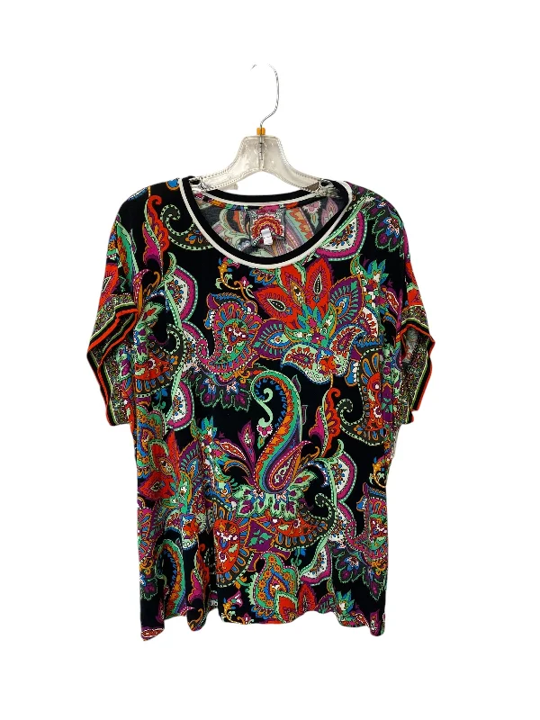 women's tops for those who want to create stylish and put-together outfits without spending a fortuneTop Short Sleeve By Johnny Was In Multi-colored, Size: Xxl