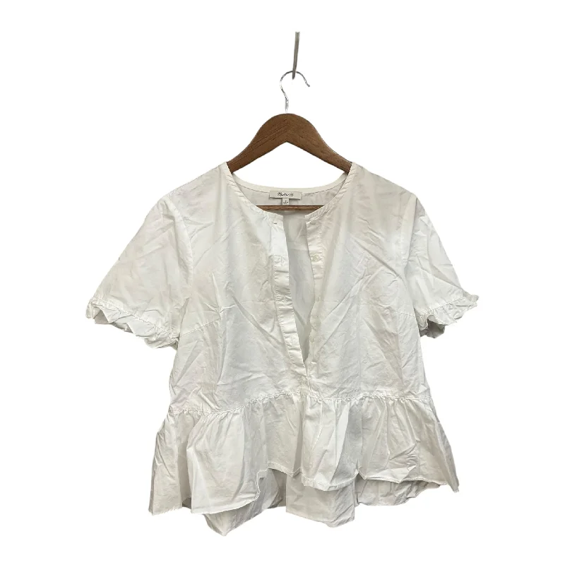 women's tops for relaxed weekendsTop Short Sleeve By Madewell In White, Size: L