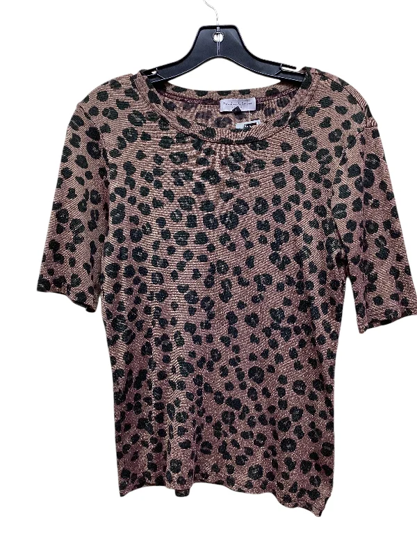 women's tops with bell sleevesTop Short Sleeve By Michael Stars In Brown, Size: L