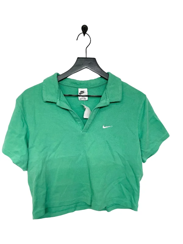 women's tops for cocktail partiesTop Short Sleeve By Nike Apparel In Green, Size: Xl