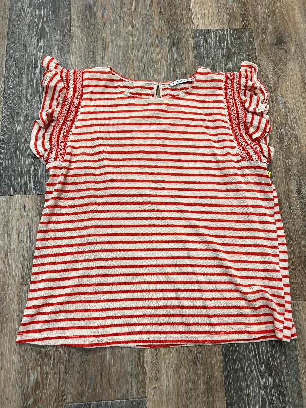 women's tops for fashion-forward individualsTop Short Sleeve By Staccato In Striped Pattern, Size: L