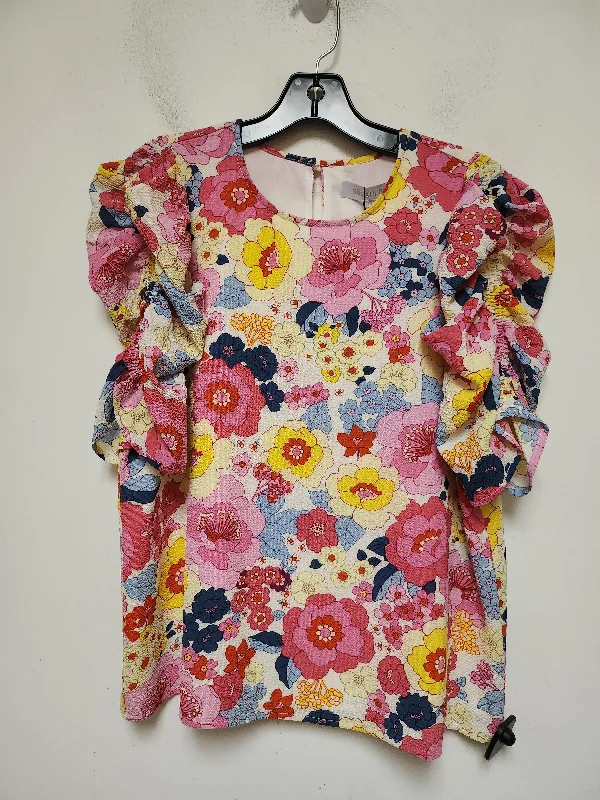 women's tops for summer festivalsTop Short Sleeve By Sugar Lips In Floral Print, Size: Xs